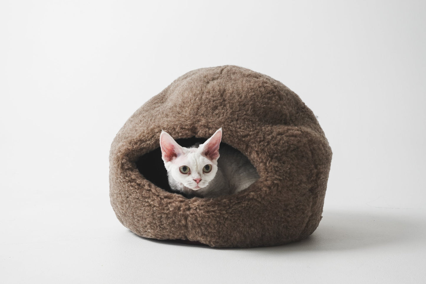 Nest Natural Woolen Pet Bed - Beige-1