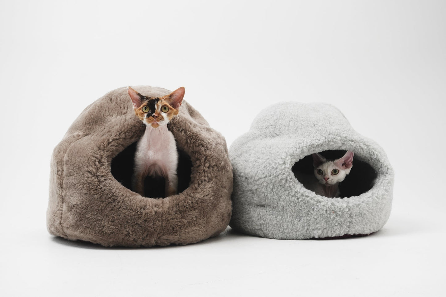 Nest Natural Woolen Pet Bed - Beige-4