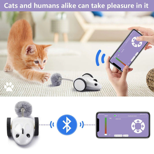 Smart App-Controlled Electric Mouse Cat Toy